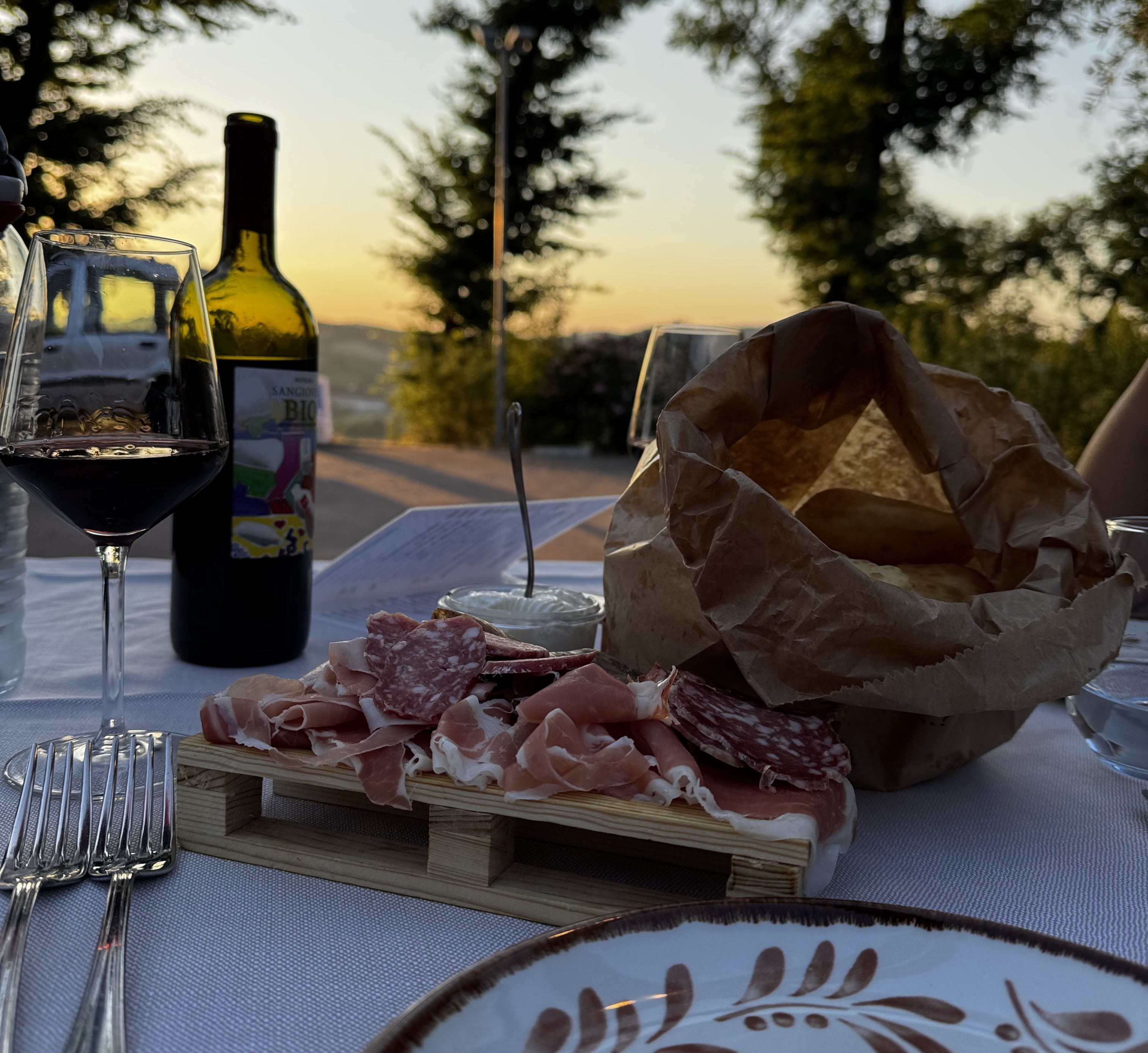 Il ristorante sulla sommità del poggio